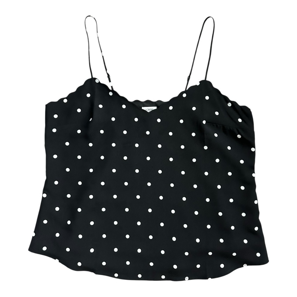 J Crew Black Polka Dot Women's Top